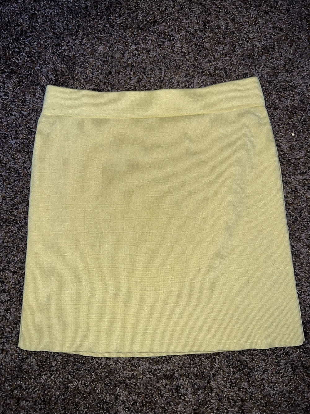 Yellow Women's Knit Skirt - Unbranded